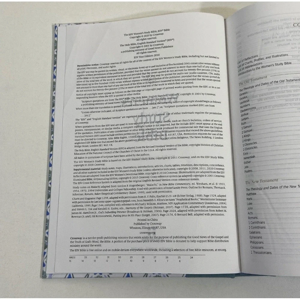 ESV Women's Study Bible (Cloth over Board,‎ Dark Teal) by Jen Wilkin Hard Cover